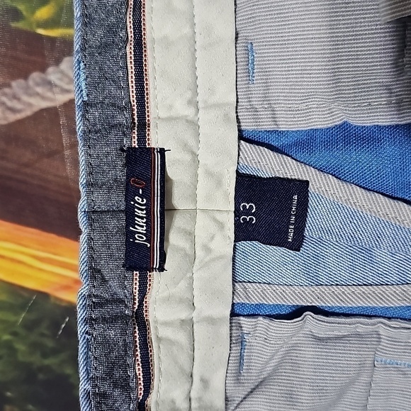 Johnnie-O Blue Chino Shorts Size 33 - Picture 2 of 5